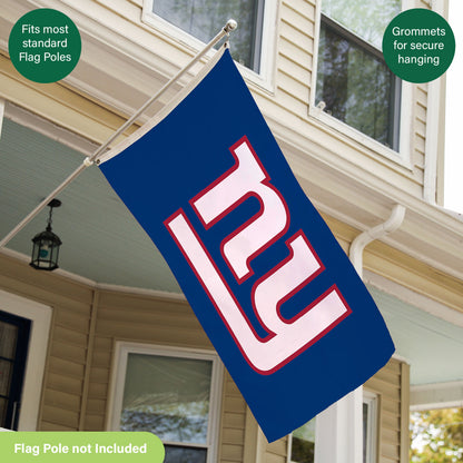 New York Giants 3x5 sublimated flag, single-sided with two grommets by Evergreen Enterprises on Tampa Home & Garden Store