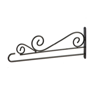 Swirl Wall Mount Garden Flag Hanger metal black scrollwork by Evergreen Enterprises on Tampa Home & Garden Store