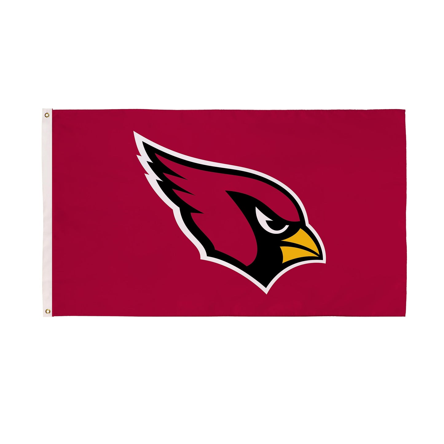 Arizona Cardinals flag 3x5, single-sided sublimated flag with 2 grommets, red with team logo on Tampa Home & Garden Store