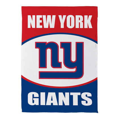 New York Giants suede garden flag red top white text blue GIANTS by Evergreen Enterprises on Tampa Home & Garden Store