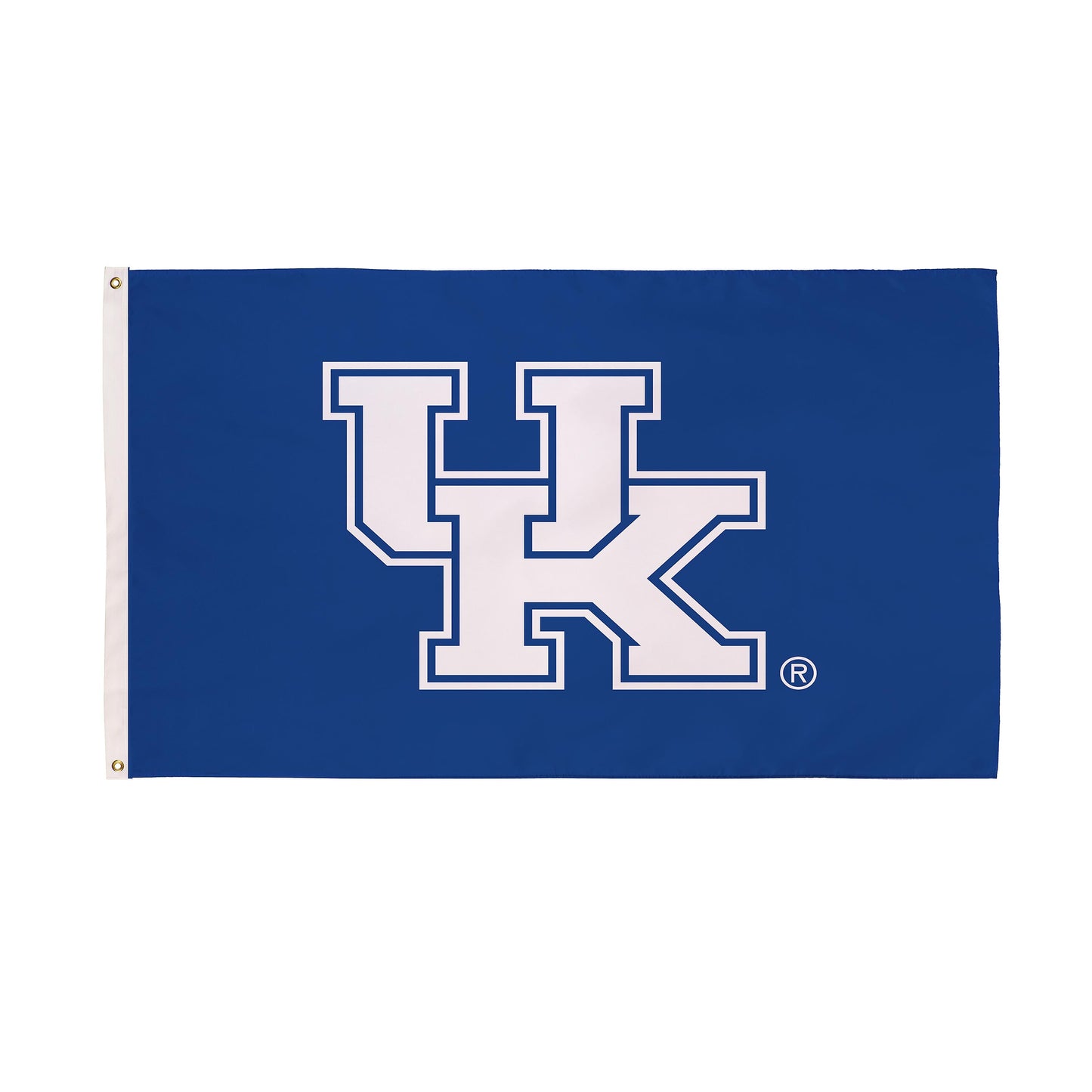 University of Kentucky estate flag 3x5, blue with white UK letters and 2 grommets Evergreen Enterprises on Tampa Home & Garden Store