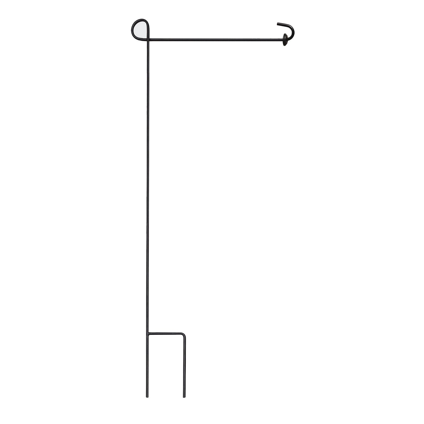 Black metal garden flag stand by Evergreen Enterprises for flag & windsock poles on Tampa Home & Garden Store