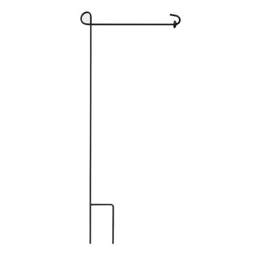 Black metal garden flag stand by Evergreen Enterprises for flag & windsock poles on Tampa Home & Garden Store