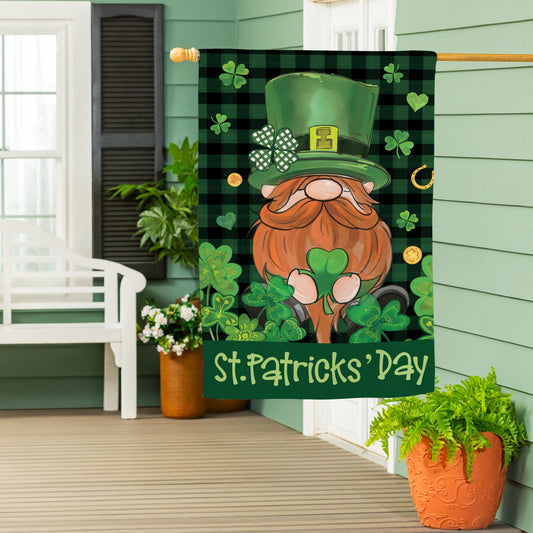 St. Patrick's Day Leprechaun Suede House Flag - Tampa Home & Garden Store