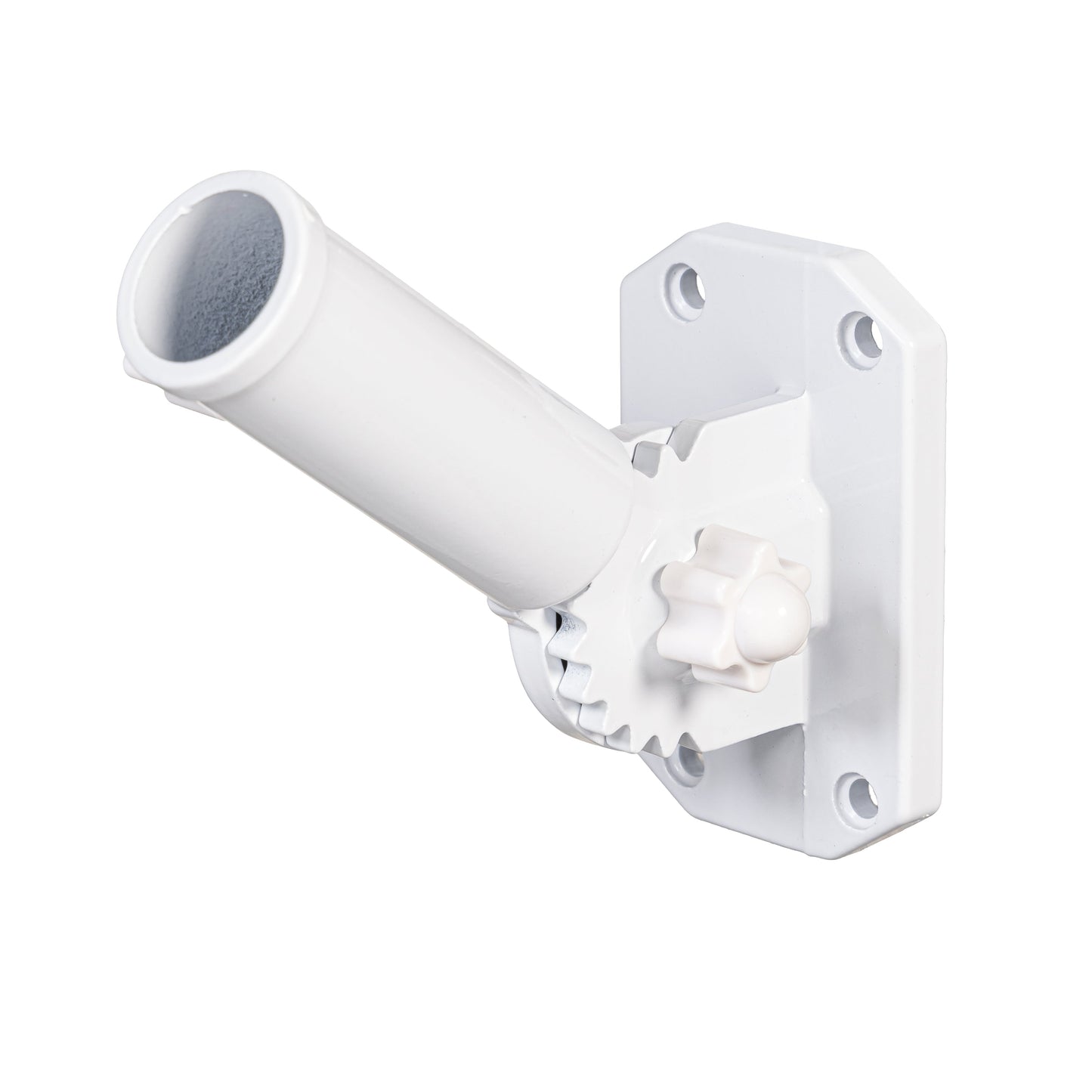 White metal flag bracket for mounting flags; Evergreen Enterprises - Wholesale Collective on Tampa Home & Garden Store