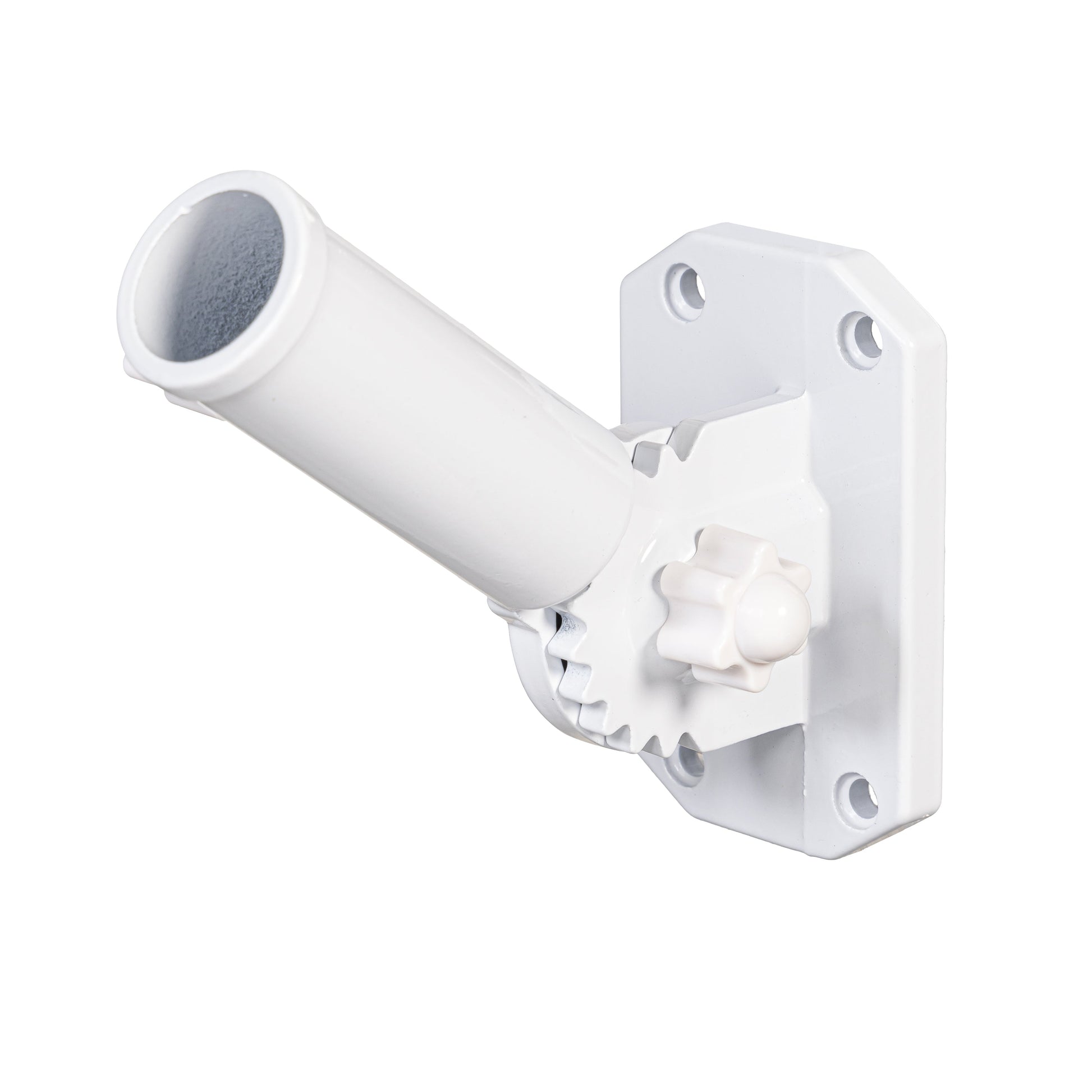 White metal flag bracket for mounting flags; Evergreen Enterprises - Wholesale Collective on Tampa Home & Garden Store