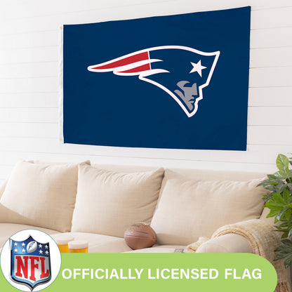 New England Patriots 3x5 single-sided flag with 2 grommets by Evergreen Enterprises on Tampa Home & Garden Store