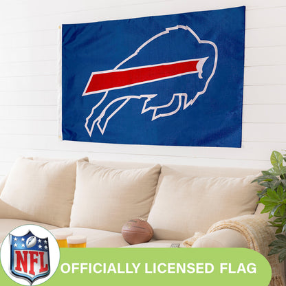 Buffalo Bills estate flag 3x5, single-sided, sublimated flag with 2 grommets on Tampa Home & Garden Store