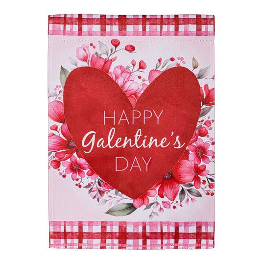 Happy Galentine's Day Suede Garden Flag - Tampa Home & Garden Store