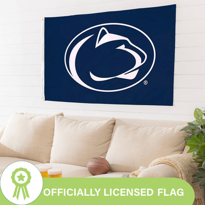 Penn State single-sided flag 3x5 ft navy sublimated flag with 2 grommets Evergreen Enterprises on Tampa Home & Garden Store