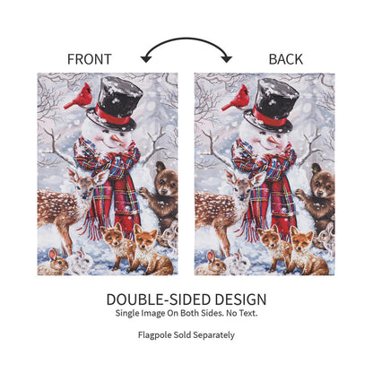 Forest Friends Suede Garden Flags pair, double-sided woodland animals Evergreen Enterprises on Tampa Home & Garden Store
