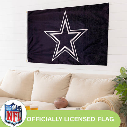 Dallas Cowboys single-sided estate flag 3x5 with 2 grommets and white star design on Tampa Home & Garden Store