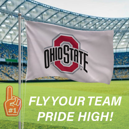Ohio State University estate flag 3x5 single-sided with 2 grommets on Tampa Home & Garden Store