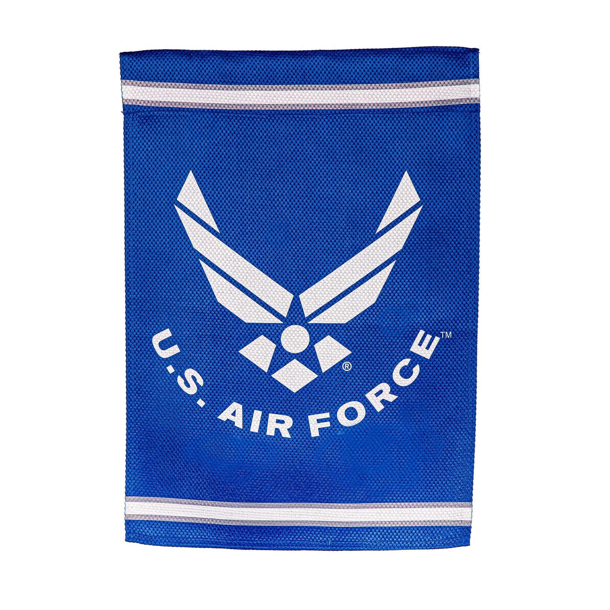Embossed suede flag, Air Force blue with white emblem by Evergreen Enterprises on Tampa Home & Garden Store