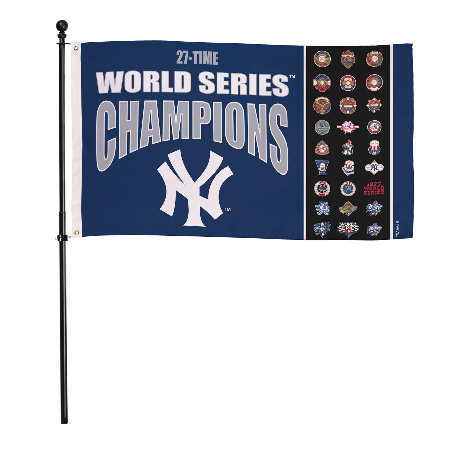 New York Yankees 3'x5' single-sided flag with 2 grommets on Tampa Home & Garden Store