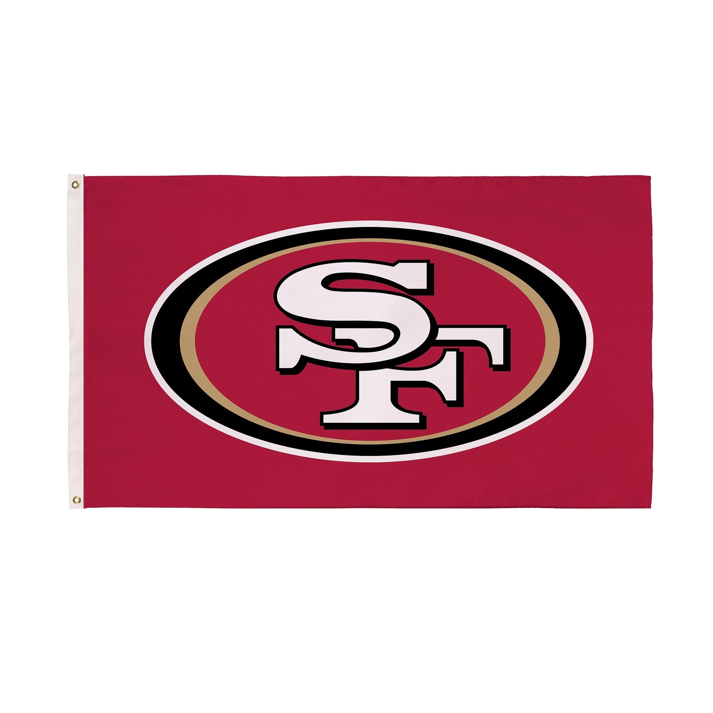 San Francisco 49ers flag 3'x5' single-sided with 2 grommets, SF by Evergreen Enterprises on Tampa Home & Garden Store
