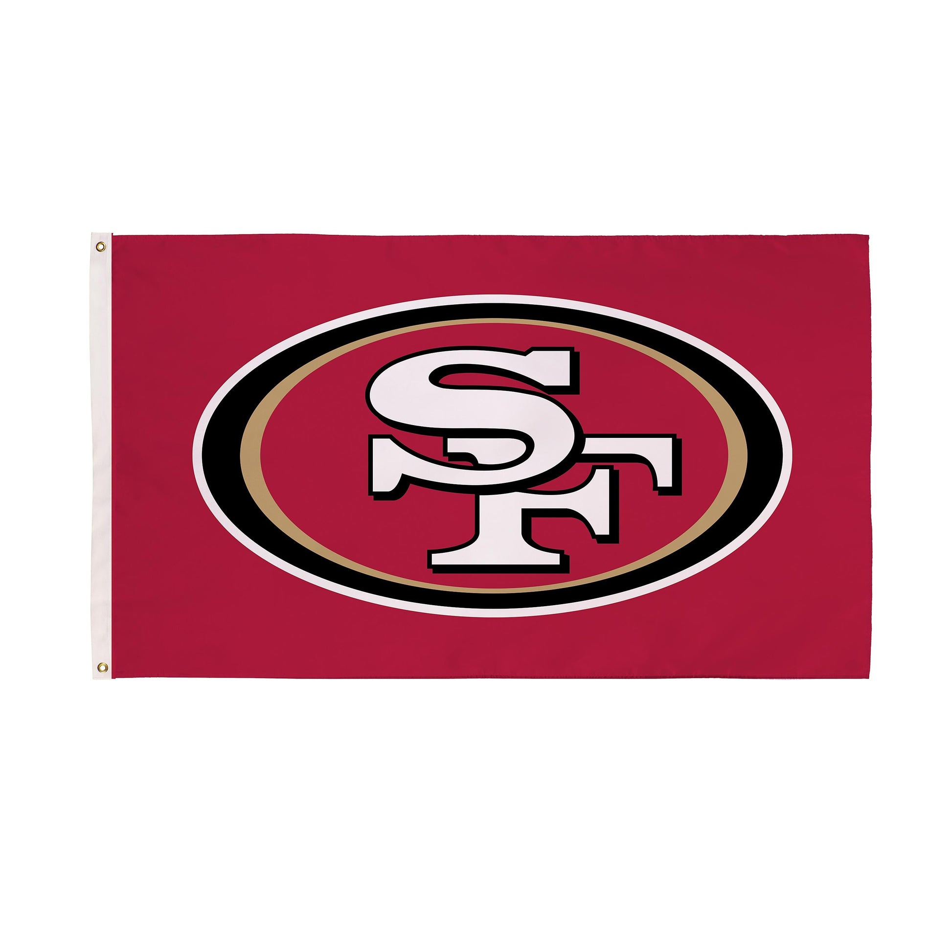 San Francisco 49ers flag 3'x5' single-sided with 2 grommets, SF by Evergreen Enterprises on Tampa Home & Garden Store