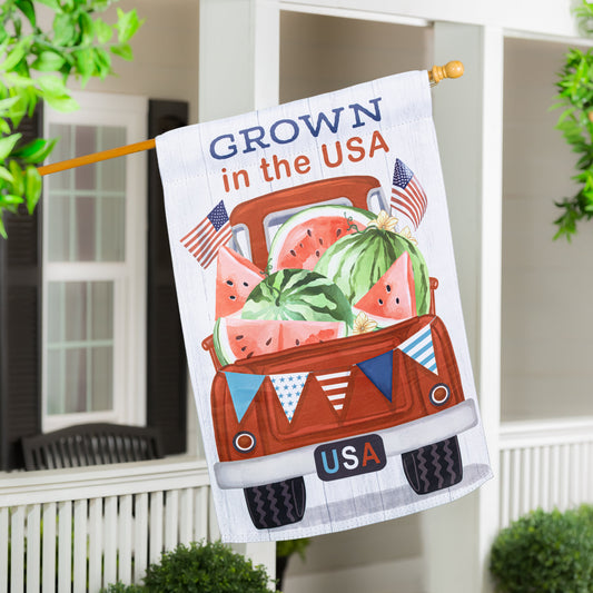 American Classic Truck Suede House Flag - Tampa Home & Garden Store