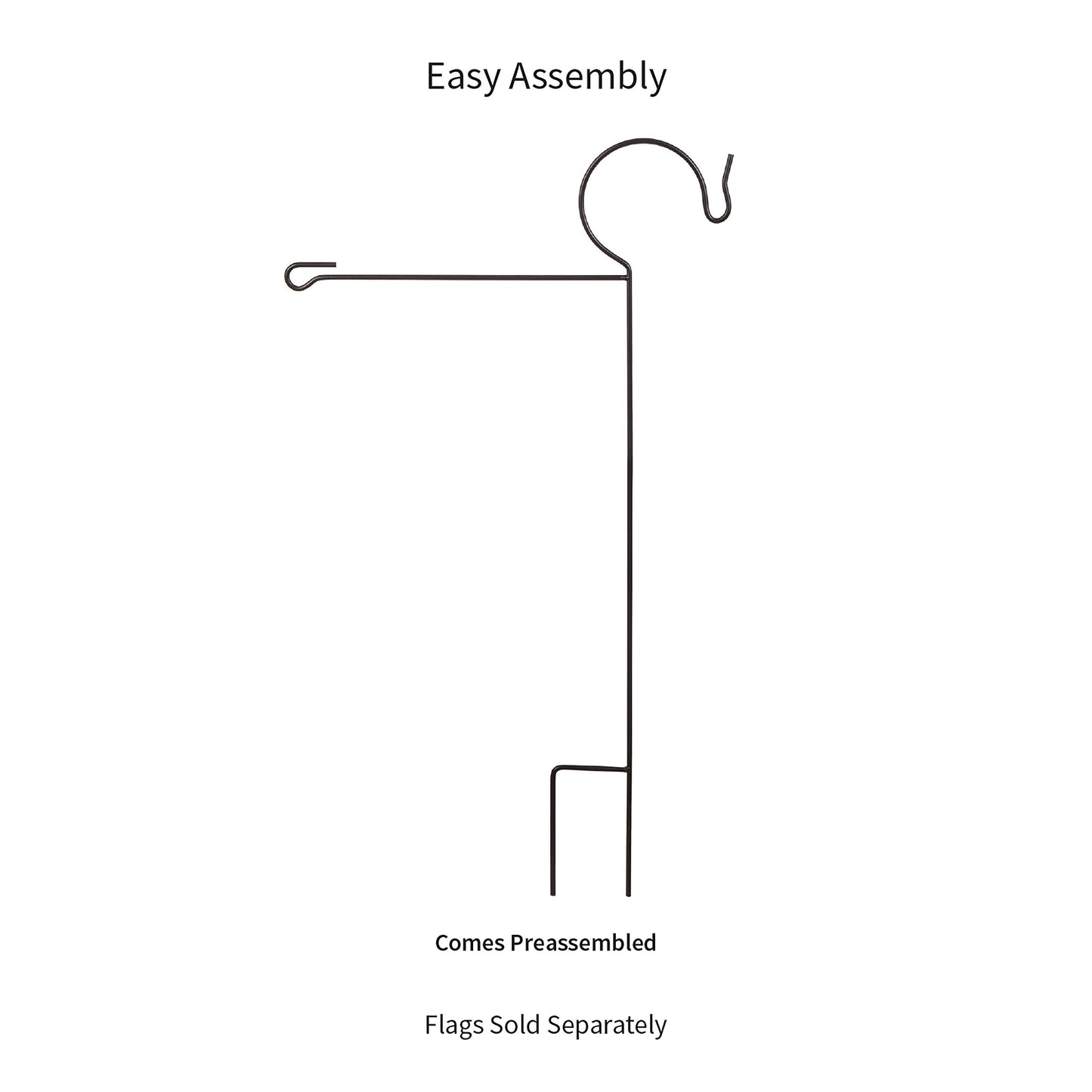 Garden Flag Stand with Shepherd's Hook