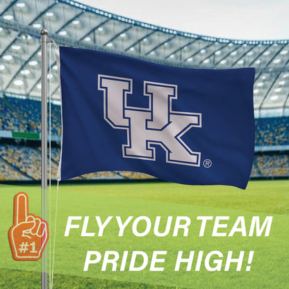 University of Kentucky estate flag 3x5 blue with white letters, 2 grommets Evergreen Enterprises on Tampa Home & Garden Store