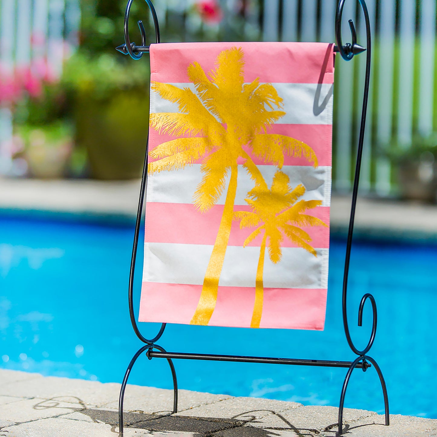 Scroll Garden Flag Stand