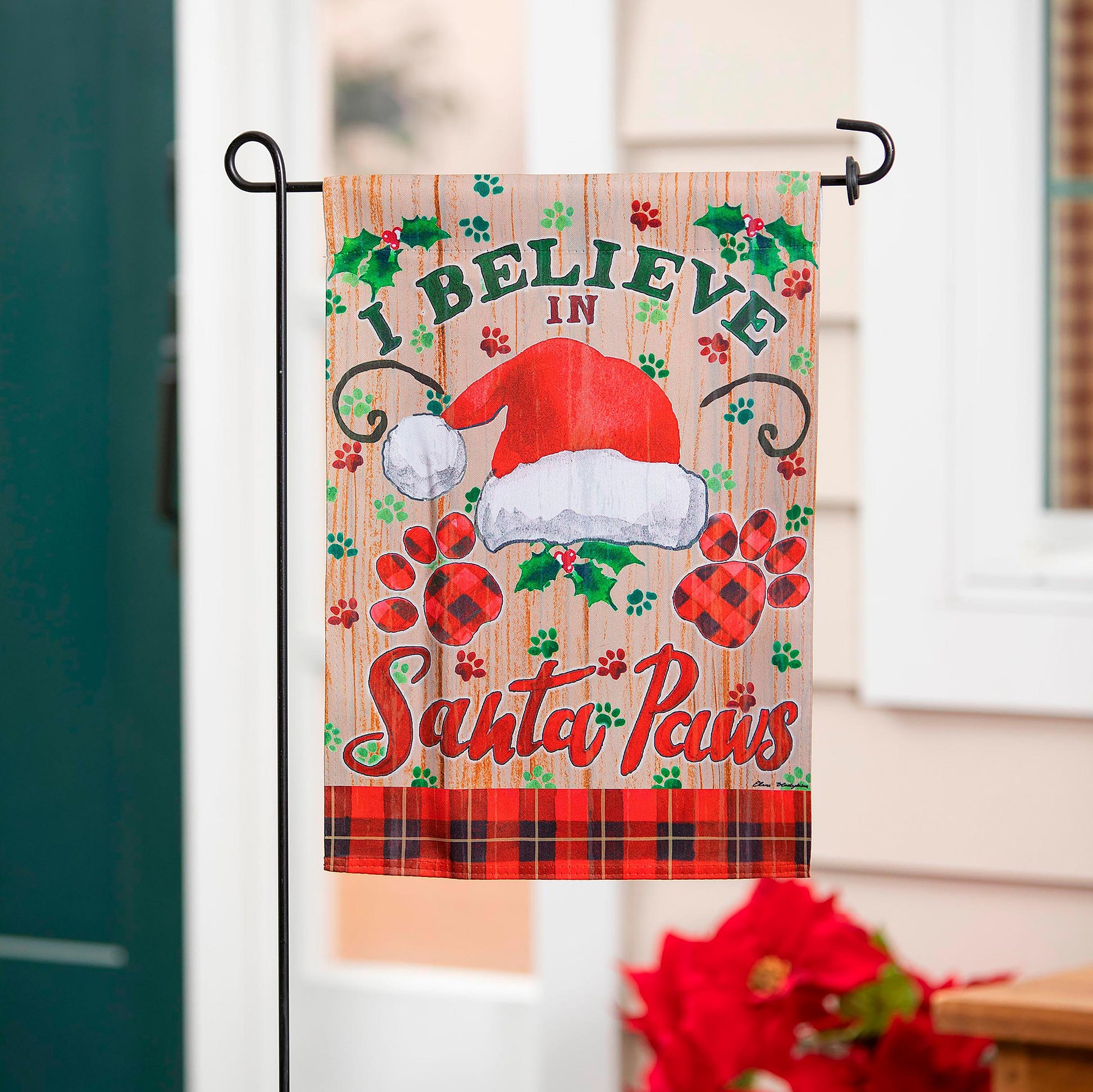 Santa Paws Suede Garden Flag Evergreen Enterprises Wholesale Collective on Tampa Home & Garden Store