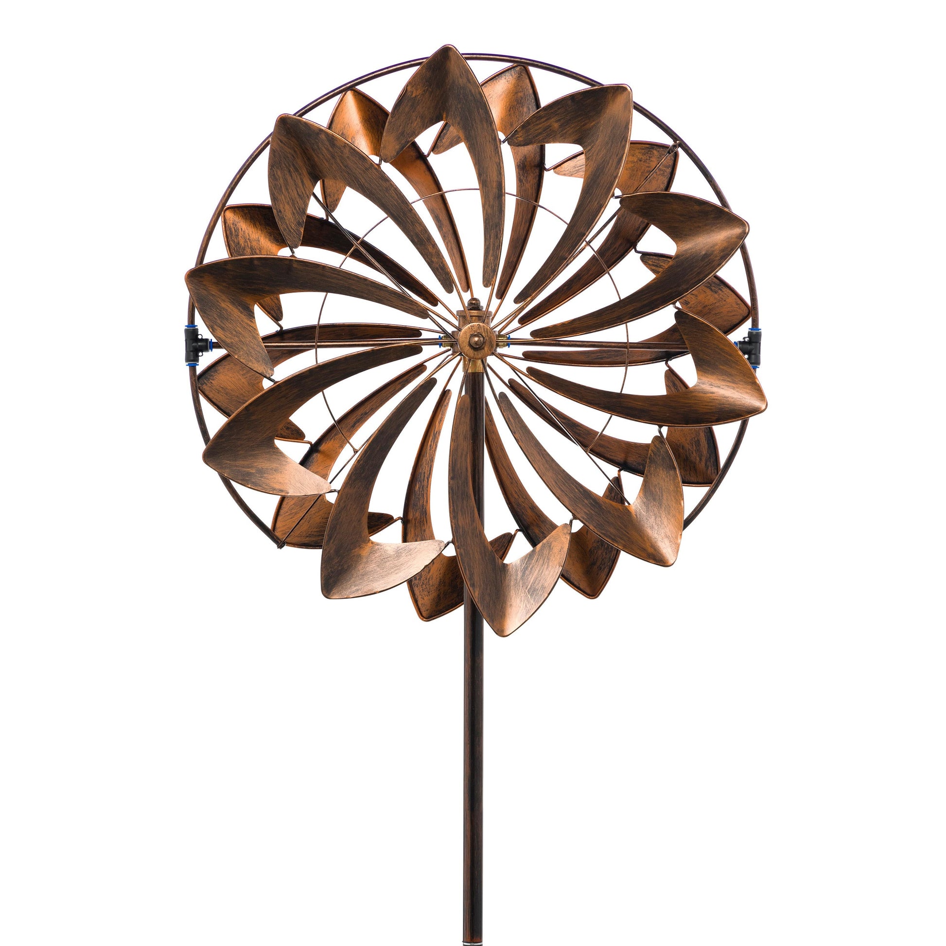 75-inch Blades Hydro Wind Spinner copper-toned metal blades by Evergreen Enterprises on Tampa Home & Garden Store