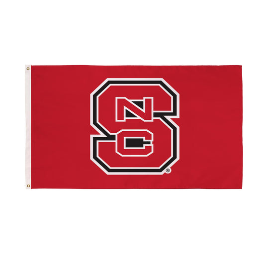 NC State flag 3x5 red single-sided sublimated with 2 grommets by Evergreen Enterprises on Tampa Home & Garden Store