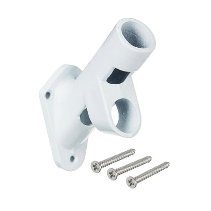 2-Position Aluminum House Flag Bracket white finish with 4 screws Evergreen Enterprises on Tampa Home & Garden Store