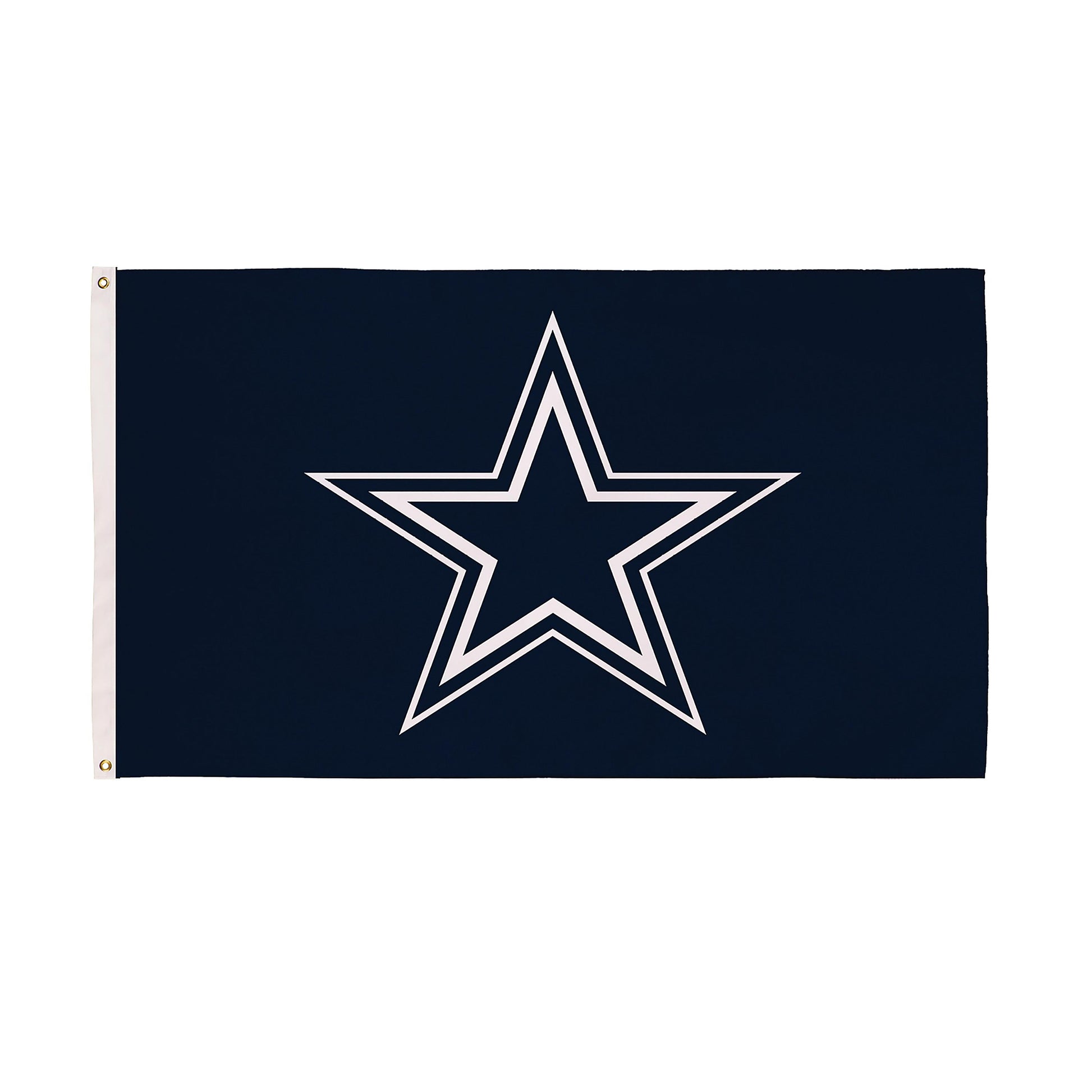 Dallas Cowboys single-sided estate flag navy 3x5 with white star, 2 grommets by Evergreen on Tampa Home & Garden Store