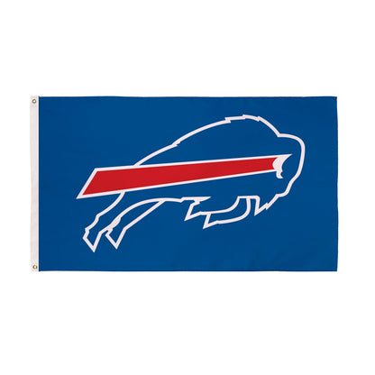 Buffalo Bills estate flag 3x5, blue single-sided sublimated flag with 2 grommets on Tampa Home & Garden Store
