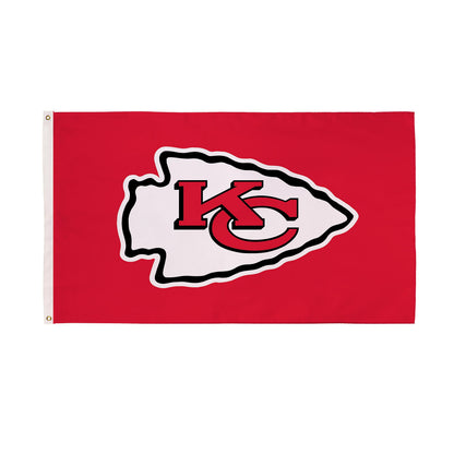 Chiefs estate flag 3x5, single-sided sublimated flag with two grommets, Evergreen Enterprises on Tampa Home & Garden Store