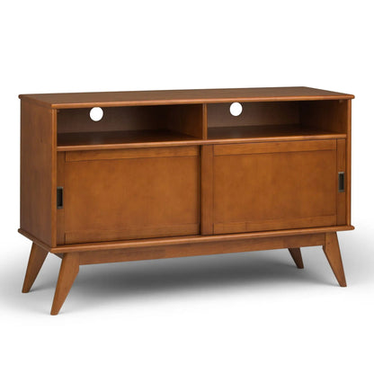 Draper Handcrafted Mid Century Low TV Media Stand