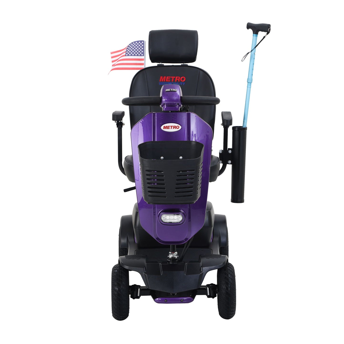 Compact 4 Wheel Mobility Scooter and a Basket