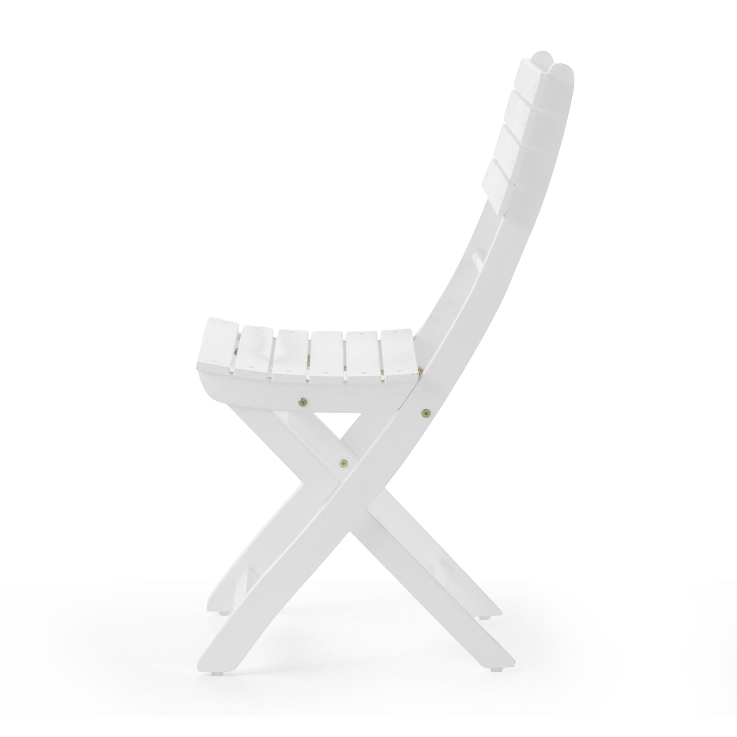 Outdoor Foldable Wood Dining Chair Set of Two