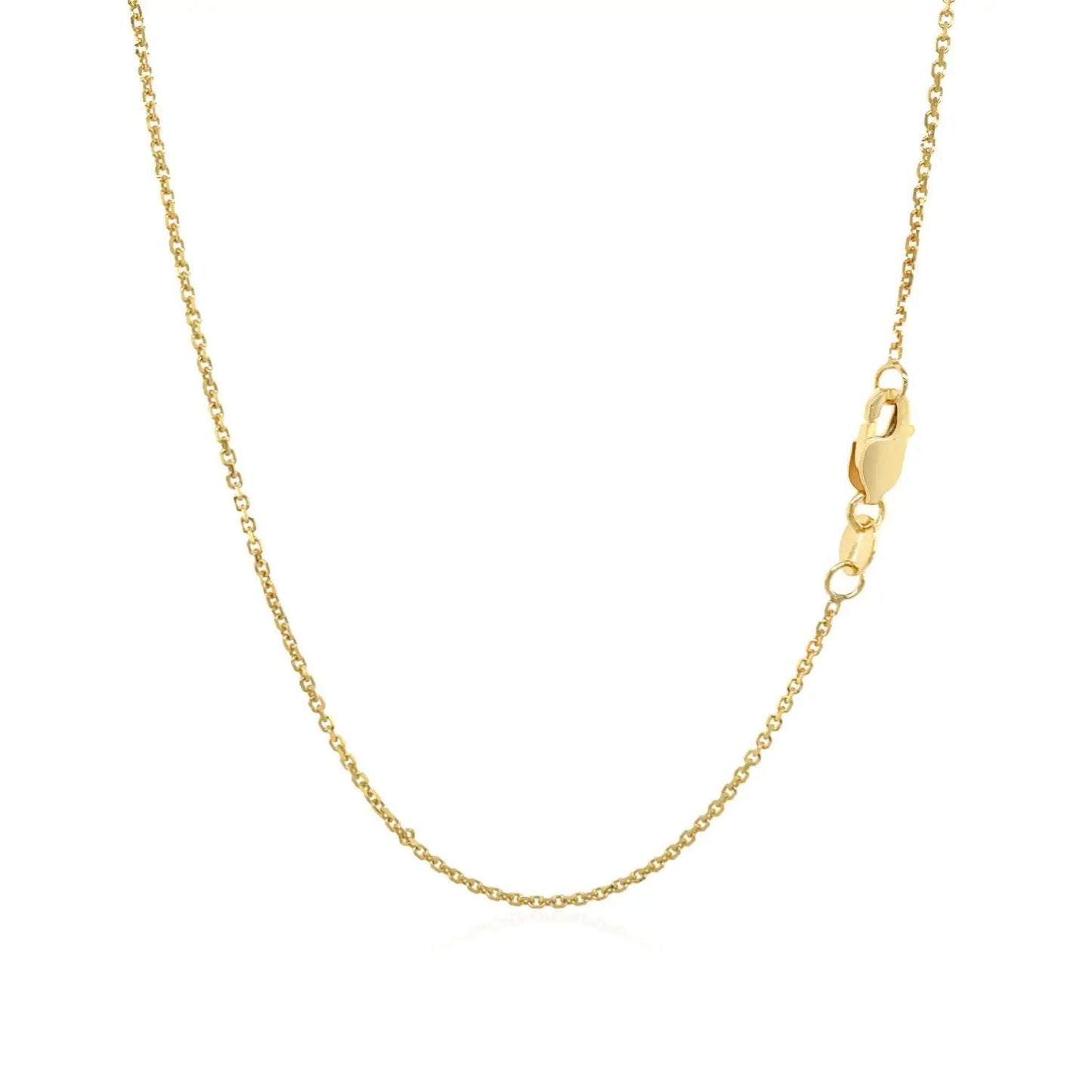 10k Yellow Gold Cable Chain 1.1mm necklace by Bids.com with lobster clasp on Tampa Home & Garden Store