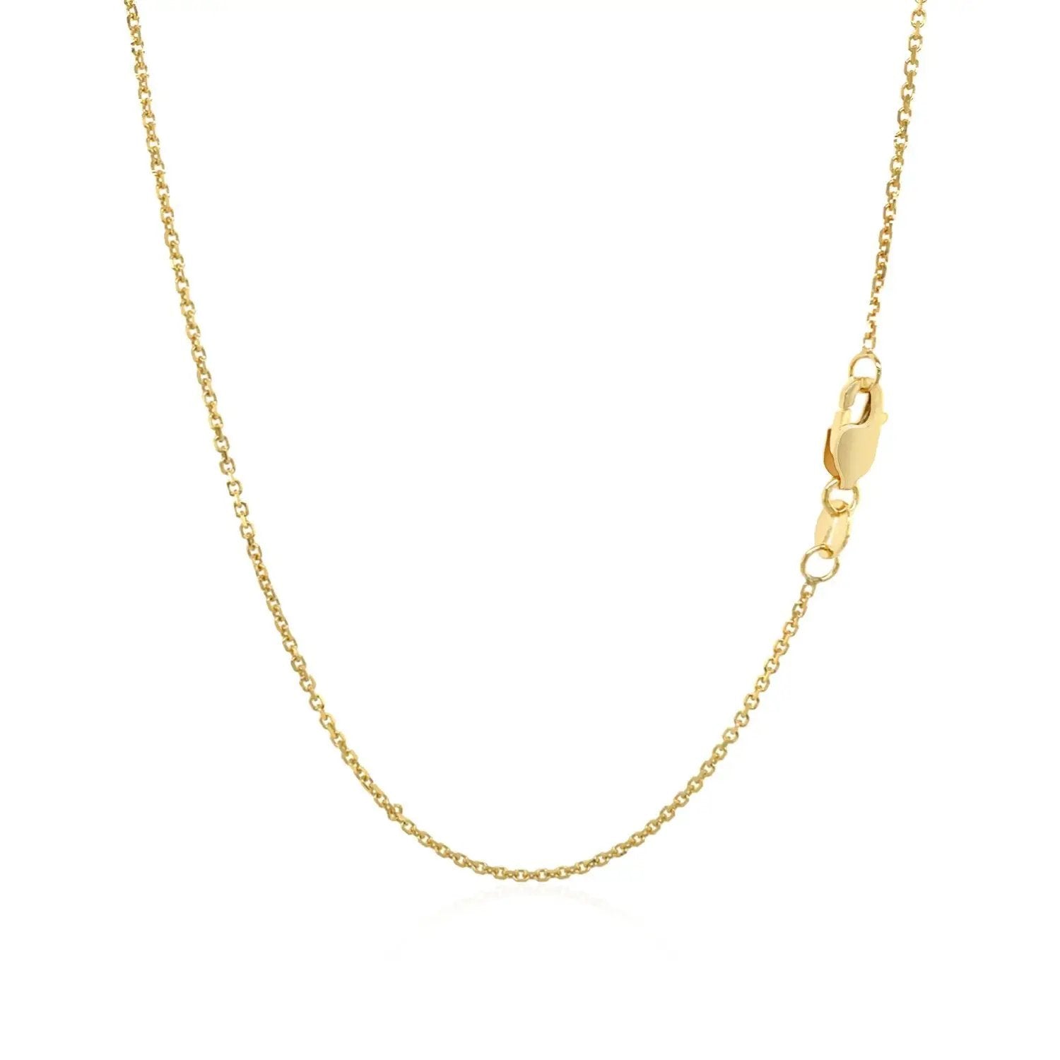 10k Yellow Gold Cable Chain 1.1mm necklace by Bids.com with lobster clasp on Tampa Home & Garden Store