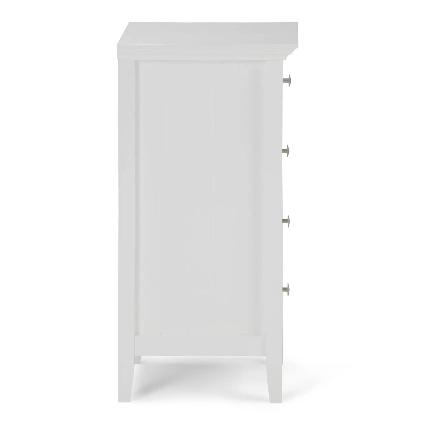 Acadian 4 Drawer Floor Storage Cabinet in pure white by Unique Piece Furniture on Tampa Home & Garden Store
