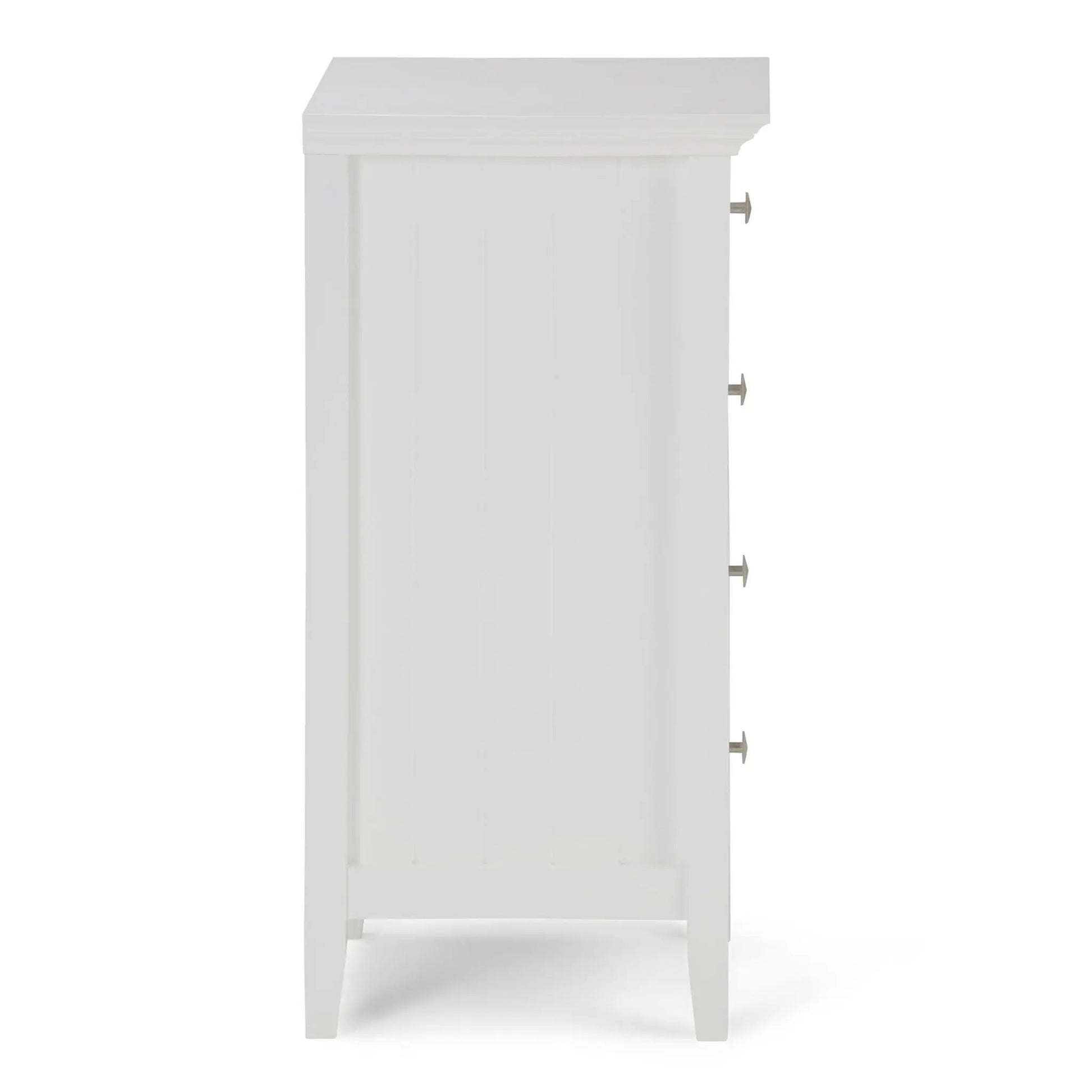 Acadian 4 Drawer Floor Storage Cabinet in pure white by Unique Piece Furniture on Tampa Home & Garden Store