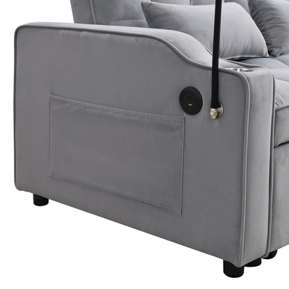 Modern Loveseat Futon Sofa with Pullout Bed
