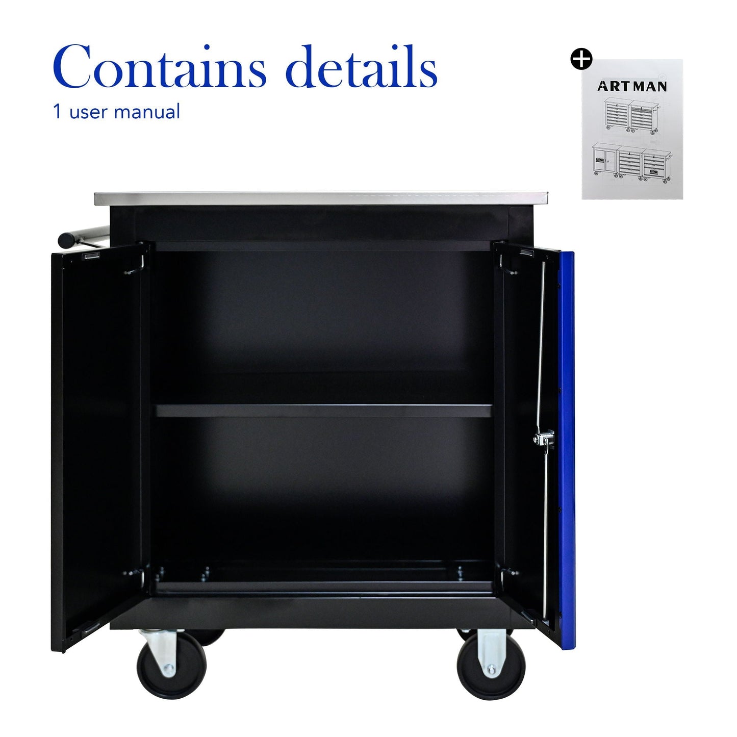 Portable and Lockable Double Door Steel Locker