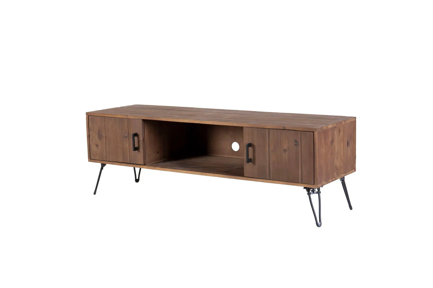 TV Stand reclaimed wood with storage cabinet, natural finish, Unique Piece Furniture on Tampa Home & Garden Store