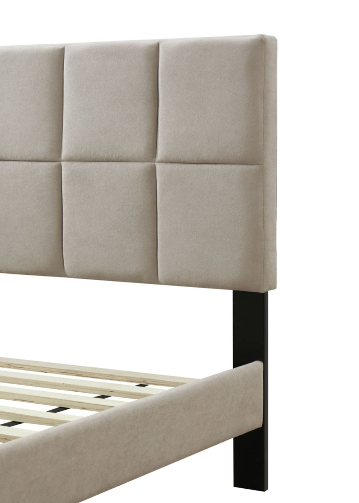 Stylish Squares Bed with Usb Charging Port