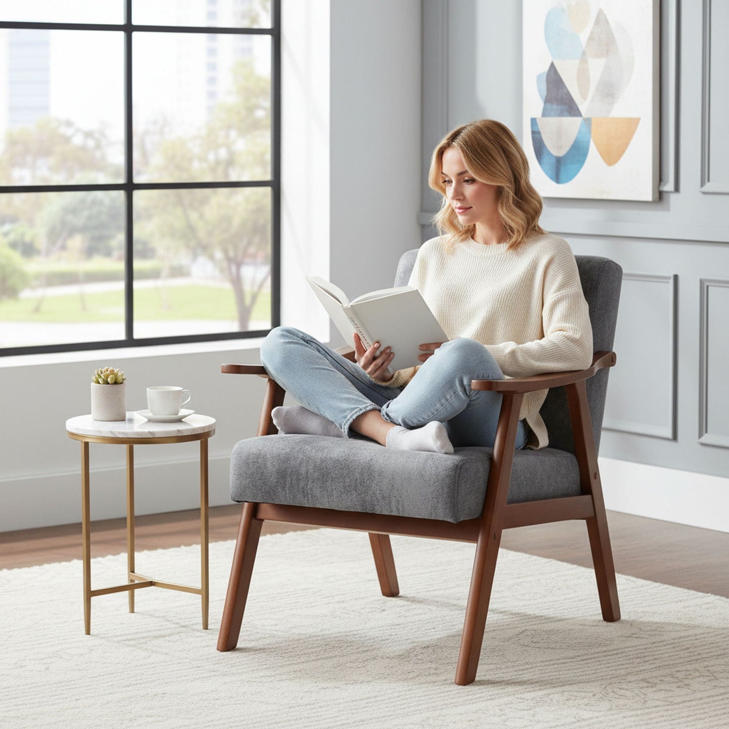 Accent Chair Mid Century Modern for Extra Seating