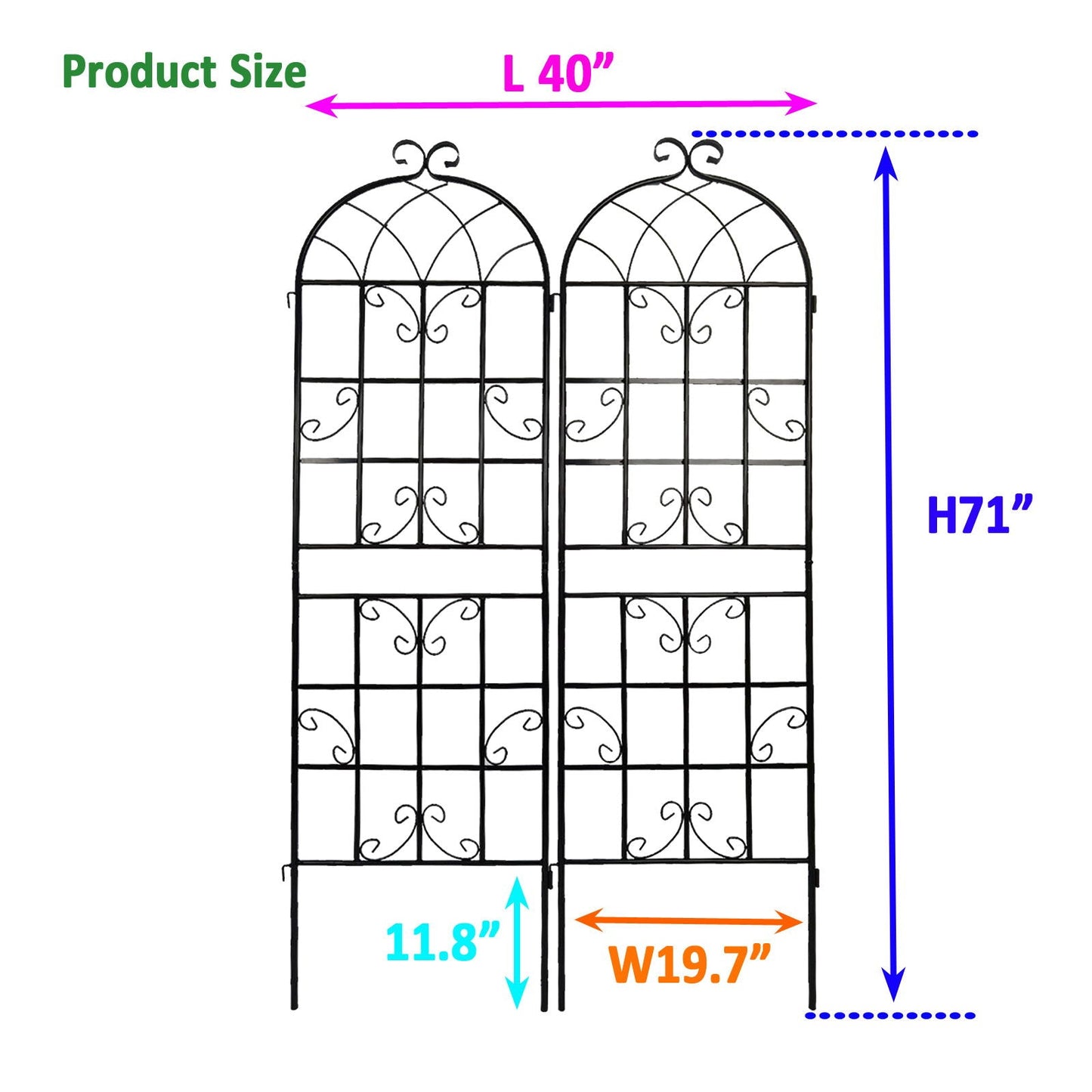 Metal Trellis For Climbing Plants And Vines
