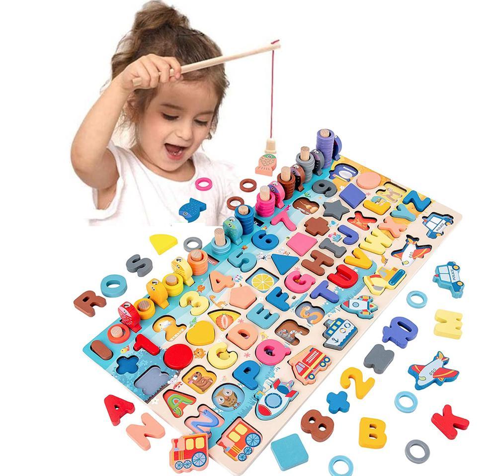 Montessori educational toy board with colorful letters and shapes for toddlers Sell My Stuff on Tampa Home & Garden Store