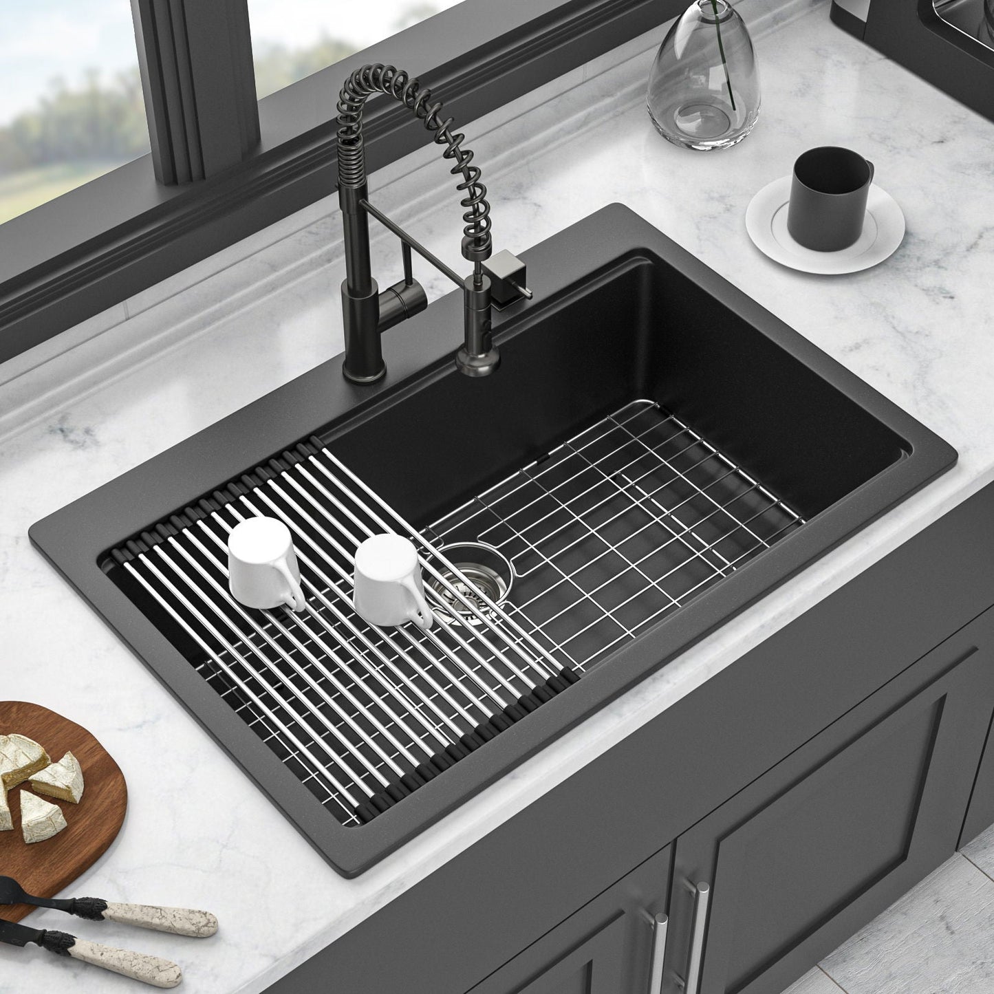 Quartz Composite Workstation Kitchen Sink