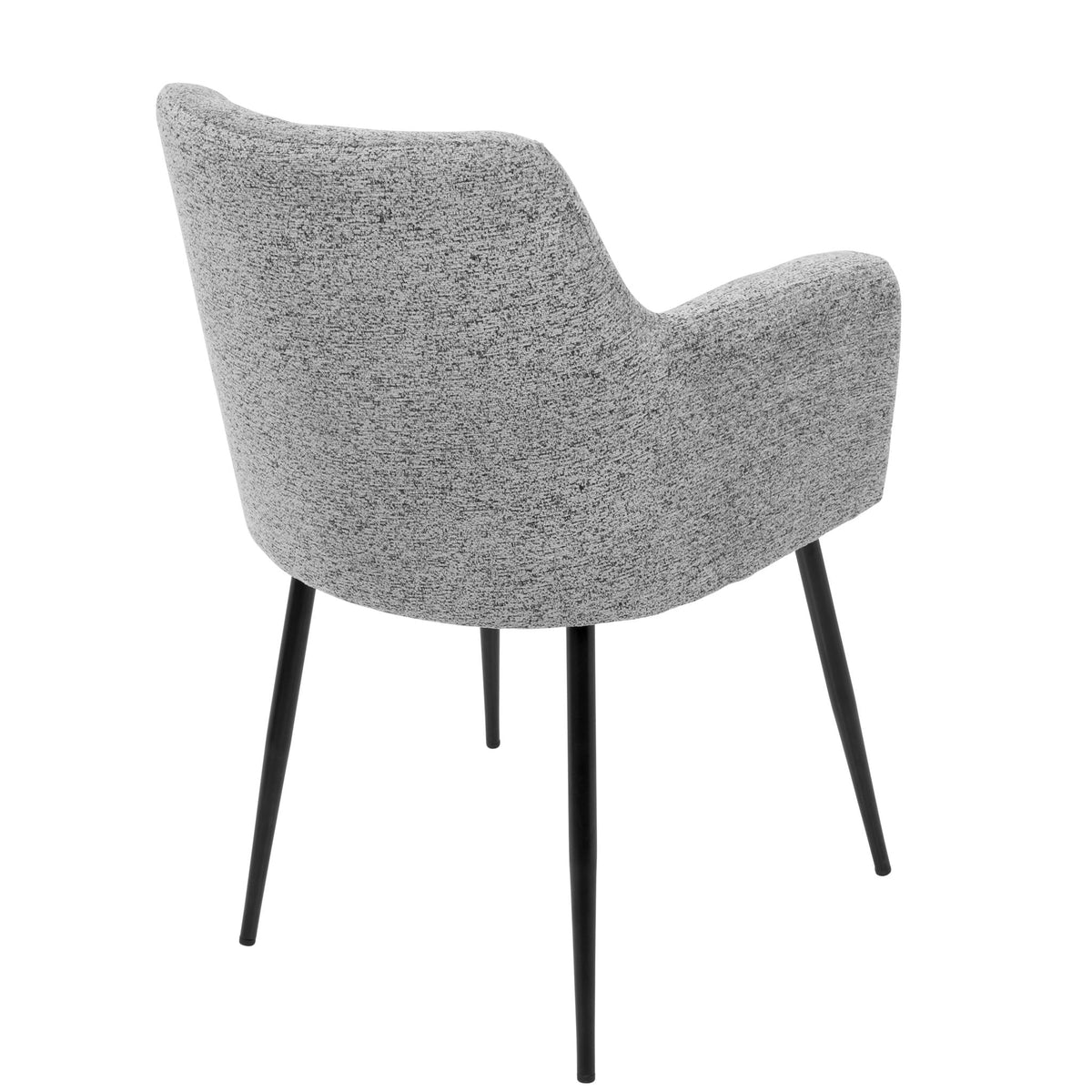 Contemporary dining chair set of 2 with padded gray upholstery by HouseOfZazla on Tampa Home & Garden Store
