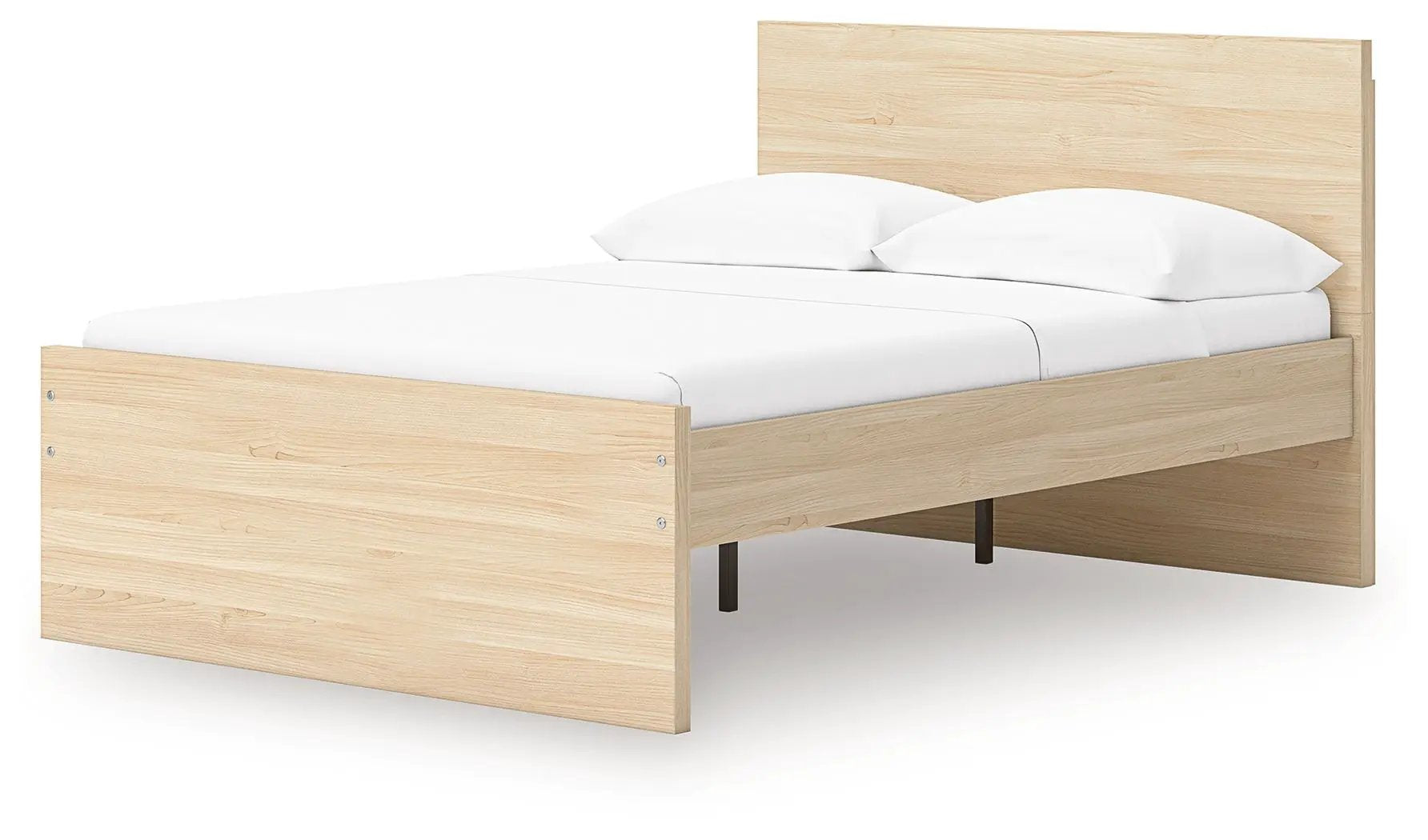 Onita Panel Platform Bed natural oak finish storage bed by Unique Piece Furniture on Tampa Home & Garden Store
