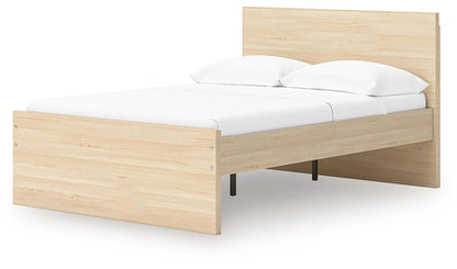 Onita Panel Platform Bed natural oak finish storage bed by Unique Piece Furniture on Tampa Home & Garden Store